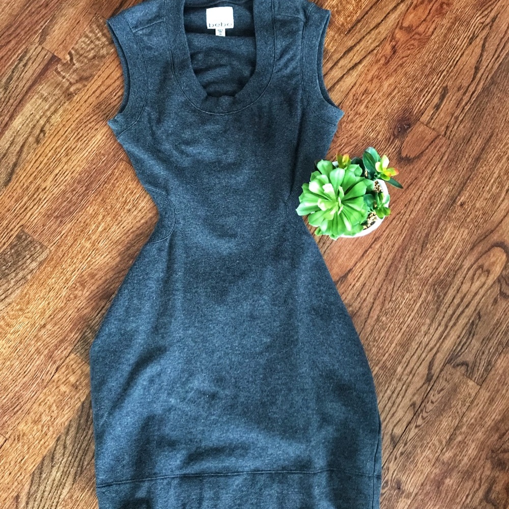 XS Bebe Kardashian gray dress